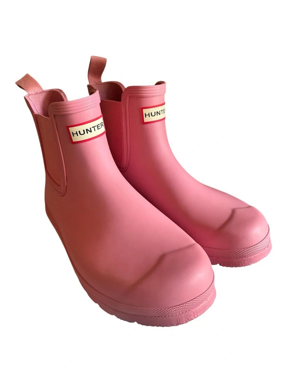 NWOT Hunter Women's PLAY pink  Chelsea low top rain boots size 9